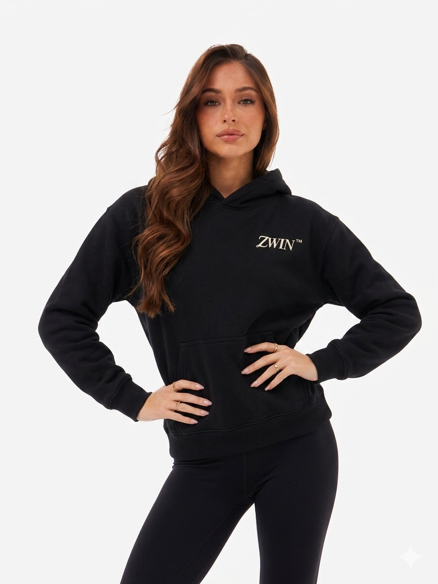 ZWIN Signature Hoodie — Black