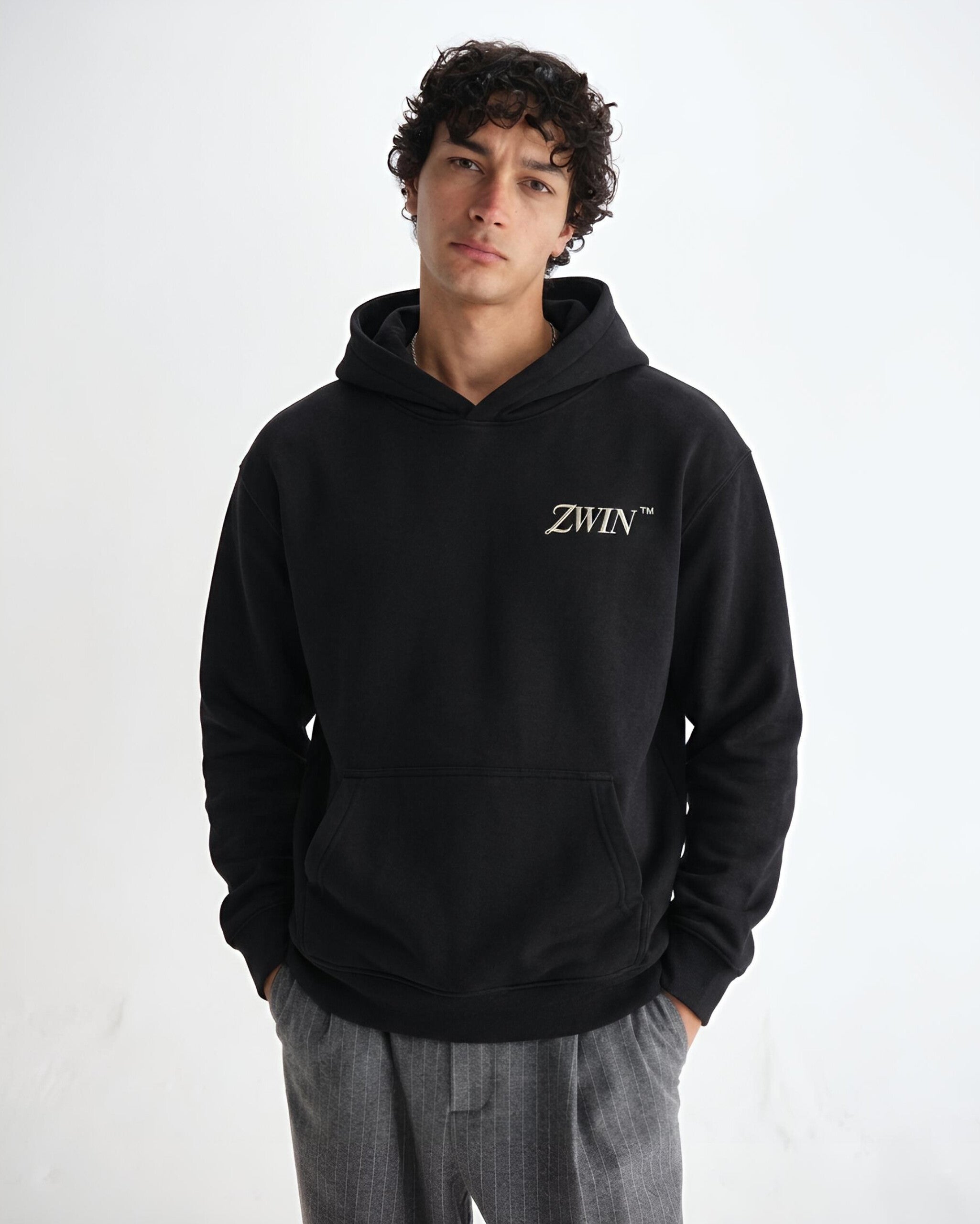 ZWIN Signature Hoodie — Black