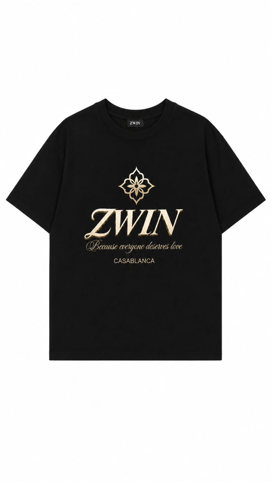 ZWIN Casablanca Signature Oversized T-Shirt - Black Edition