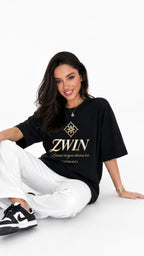 ZWIN Casablanca Signature Oversized T-Shirt - Black Edition
